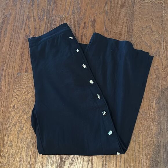 Black seashell pants - Picture 1 of 3